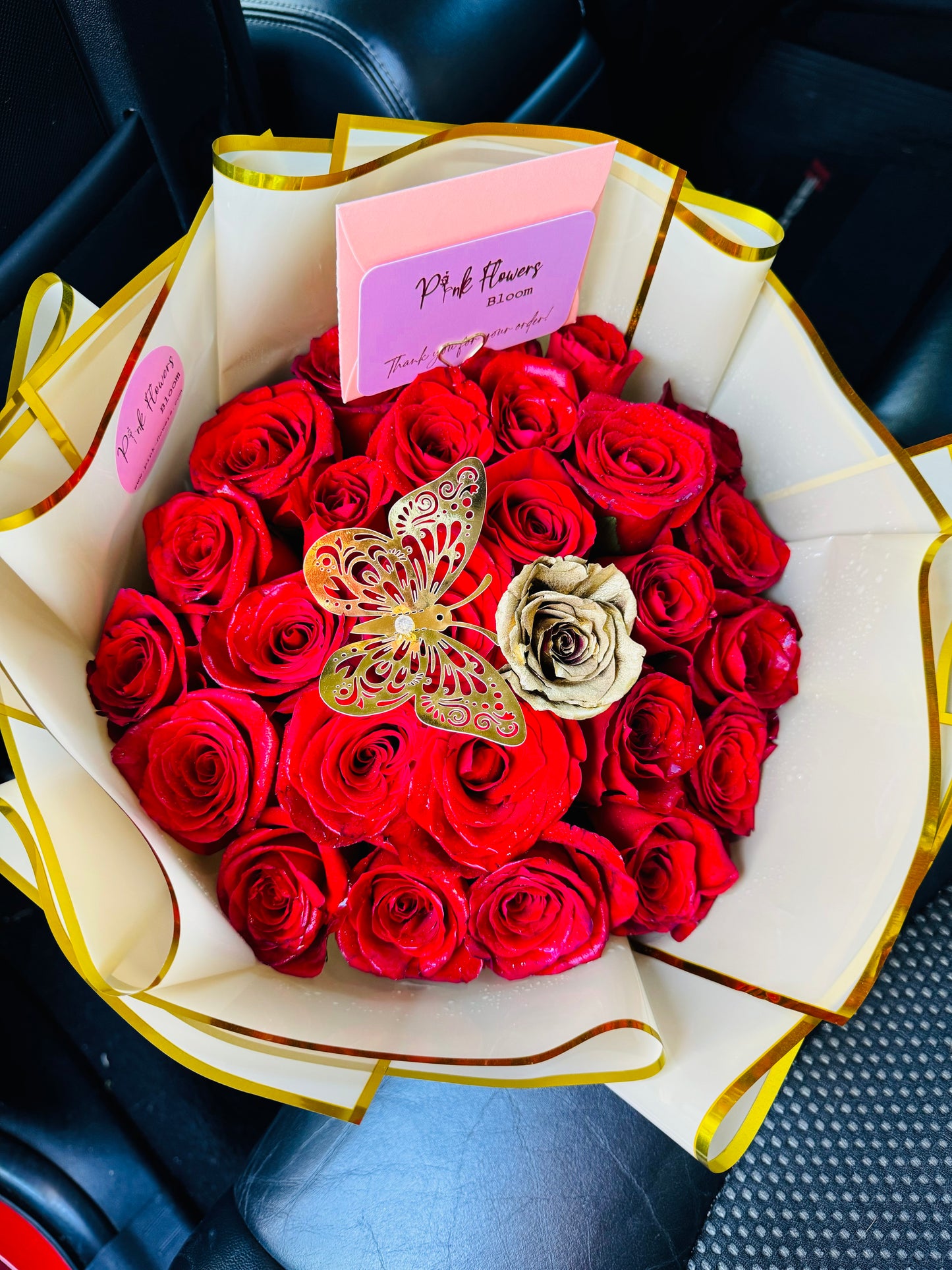 25 Red Premium Roses Bouquet