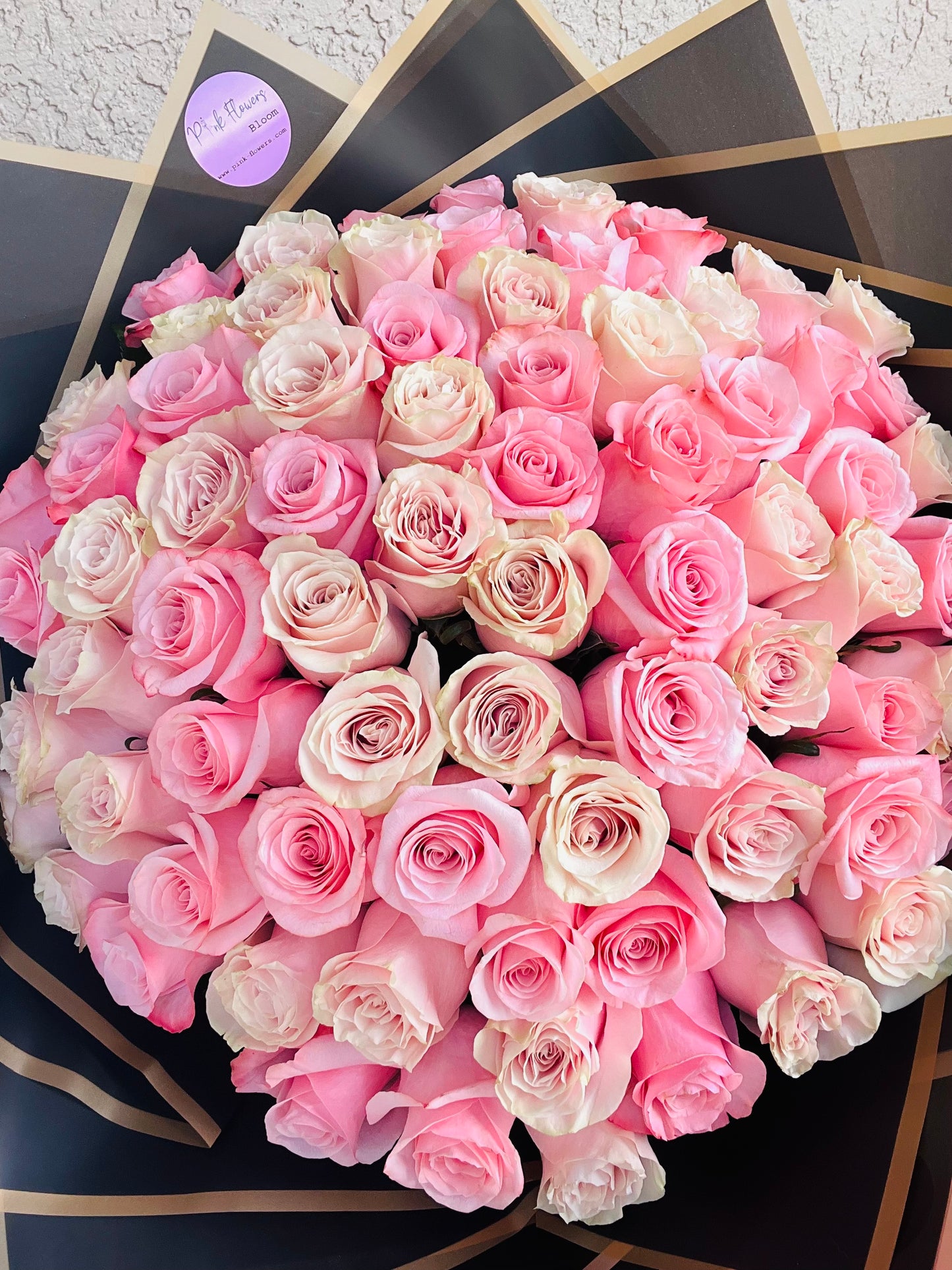 75 Red and Pink Premium Roses Bouquet