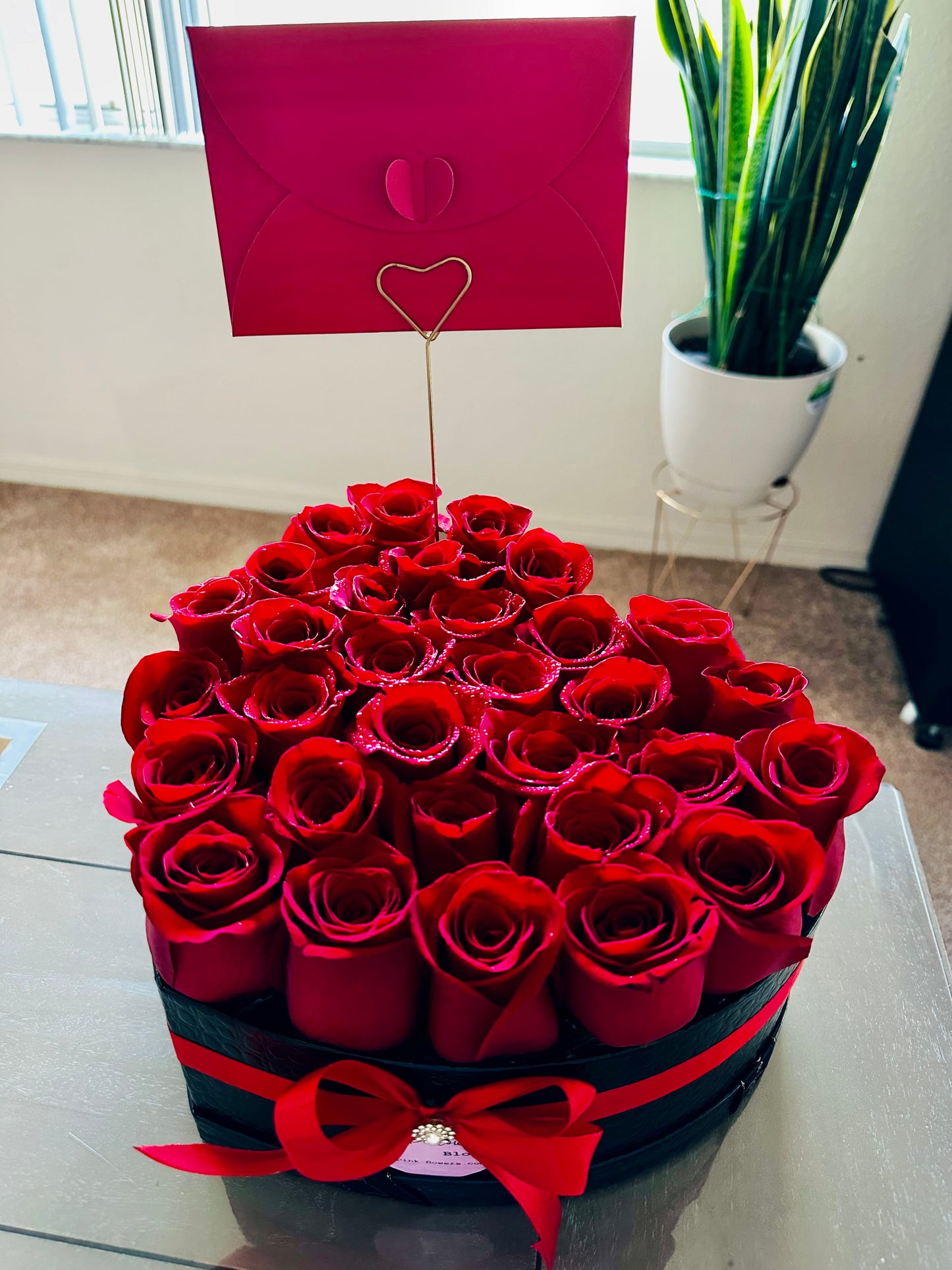 Love Heart Box 30 premium roses