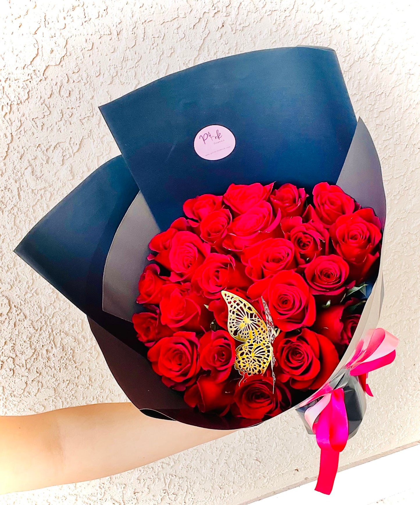 25 Red Premium Roses Bouquet