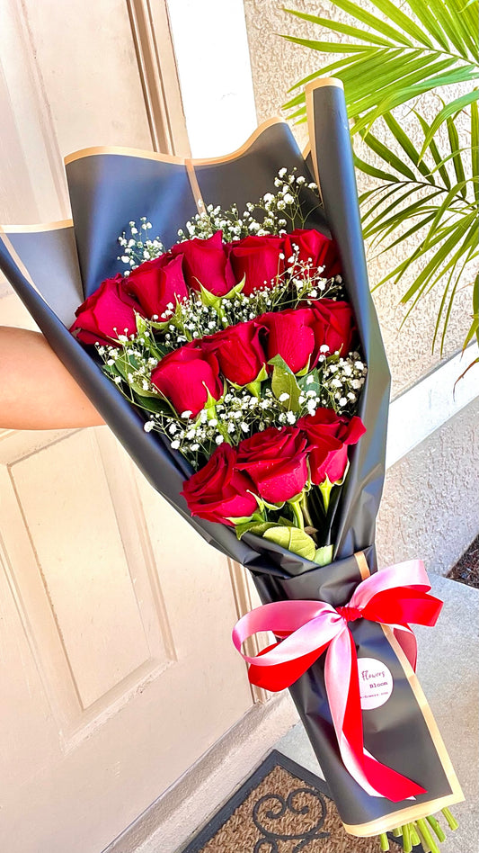 14 Red Premium Roses Bouquet